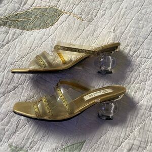 Vintage 60s gold heels